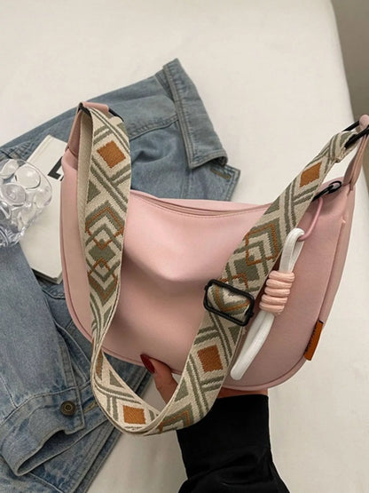 Sarah Express Women's Woven Strap Crossbody Bag