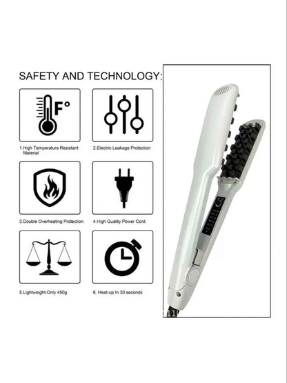 Sarah Express 2-in-1 Curling Iron & Hair Straightener - Water Wave Styling Tool