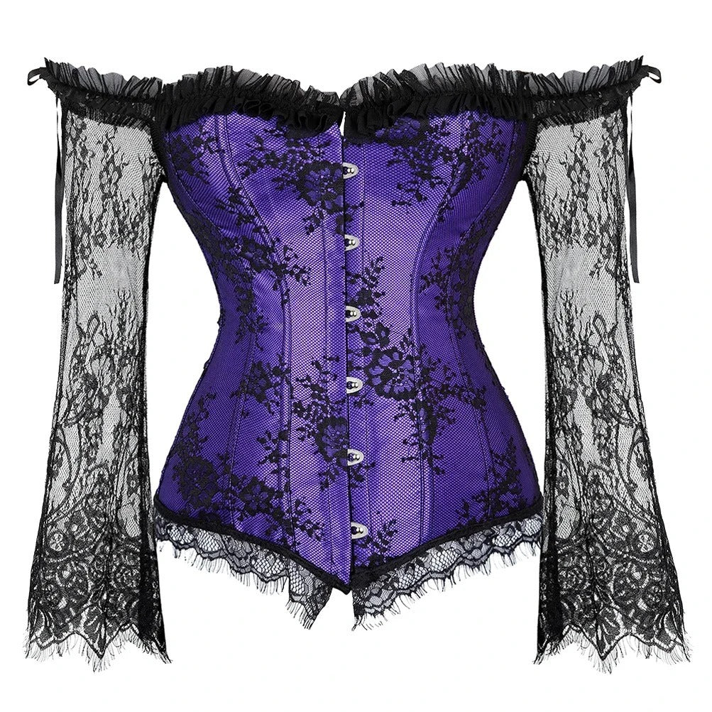 Sarah Express Lace Long Sleeve Fitted Top Seamless Ultra Thin Luxury Detail
