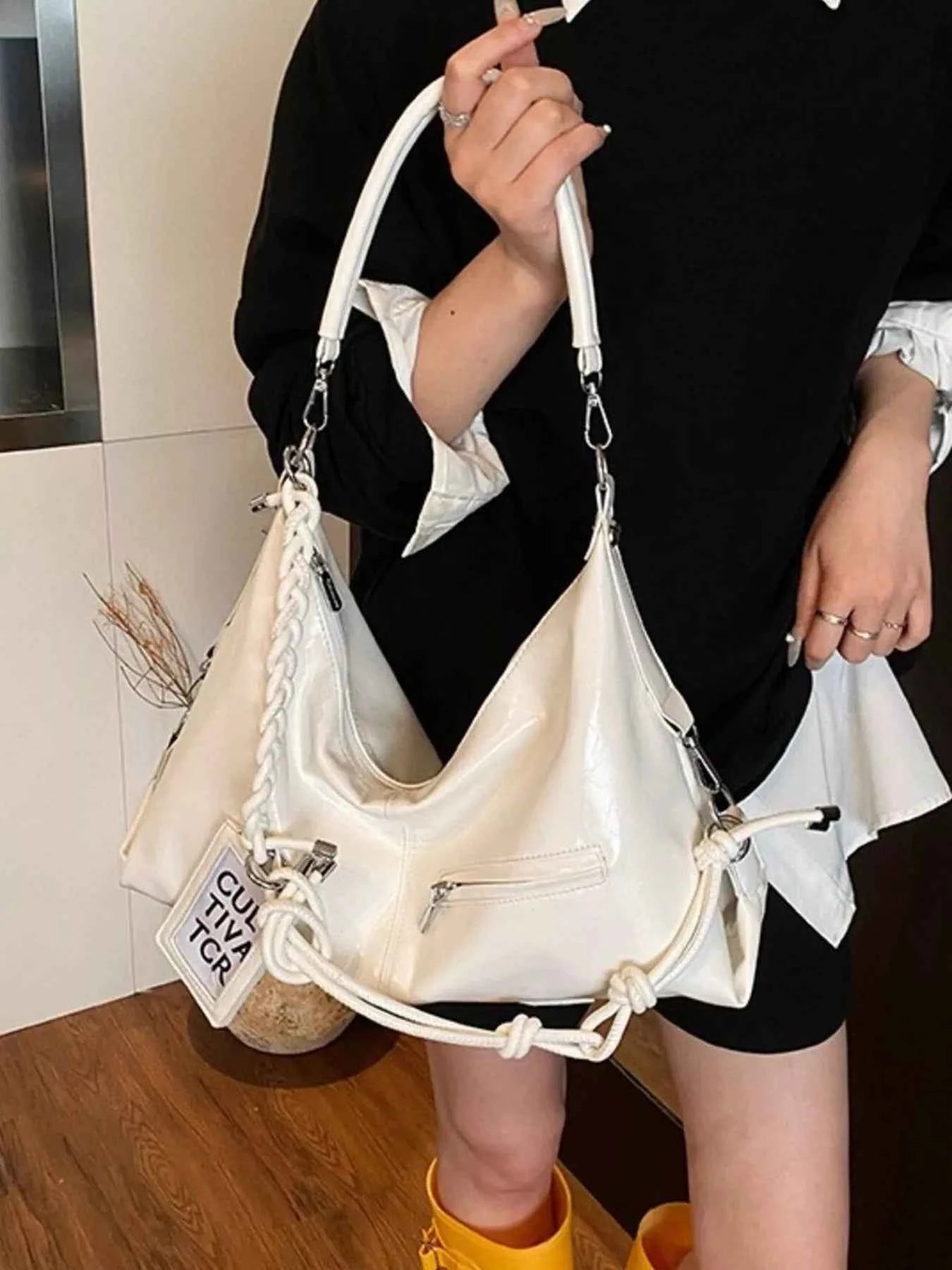 Sarah Express Women's PU Leather Shoulder Bag - Large Capacity Handbag