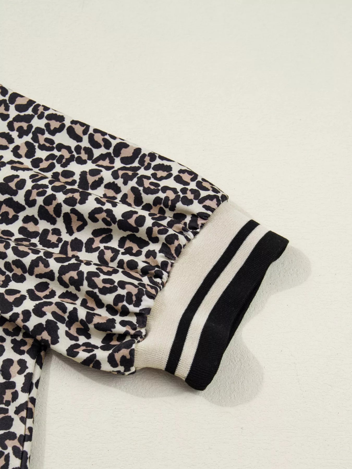 Sarah Express Women's Leopard Print Zip-Up Mini Dress with Pockets