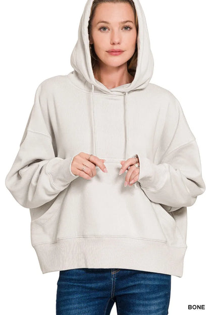 Sarah Express Women's Oversized Fleece Kangaroo Pocket Hoodie