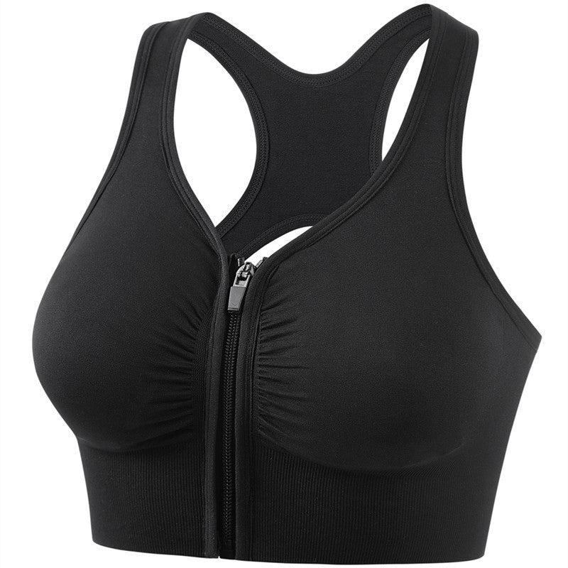 Sarah Express Women's Shockproof Push Up Sports Bra - High Impact Running Yoga Fitness Plus Size