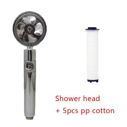 Sarah Express 360° Rotating High Pressure Shower Head with Water Saving Technology Silver set