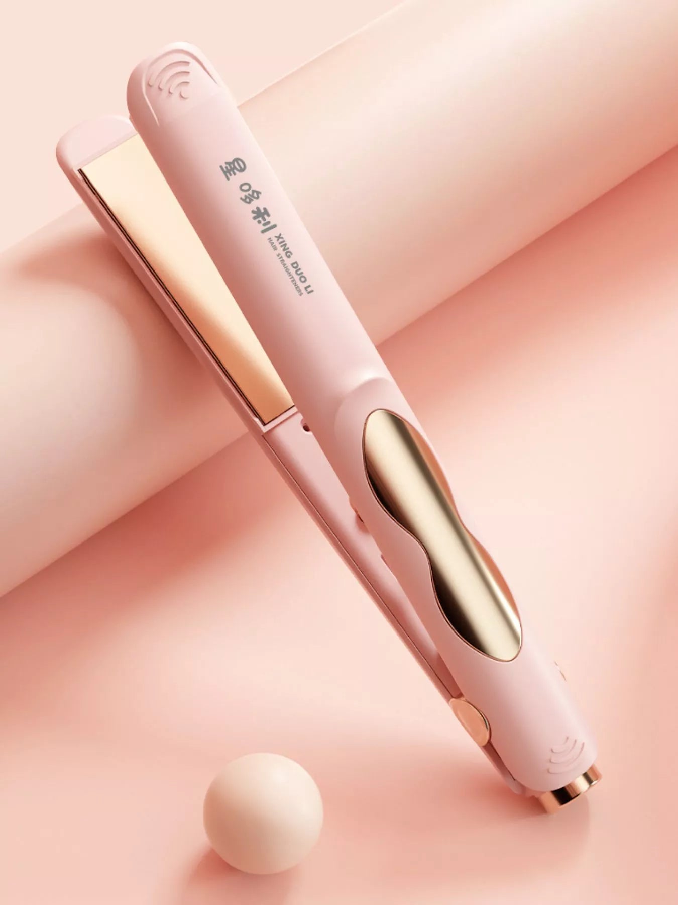 Sarah Express Portable Hair Straightener - 2-in-1 Curling and Straightening Iron with Constant Temperature