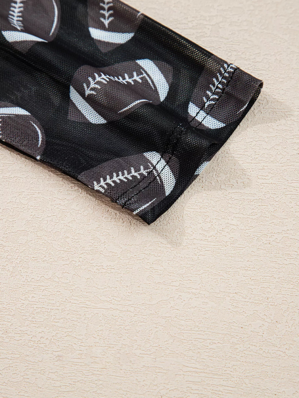 Sarah Express Women's Game Day Mesh Sheer Long Sleeve Top