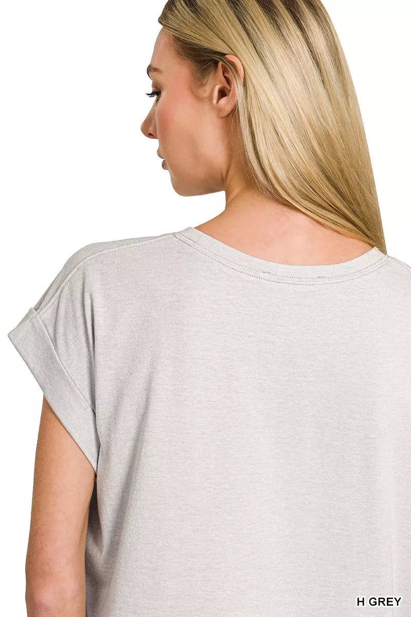 Sarah Express Women's American Flag T-Shirt - Patriotic Round Neck Short Sleeve Top