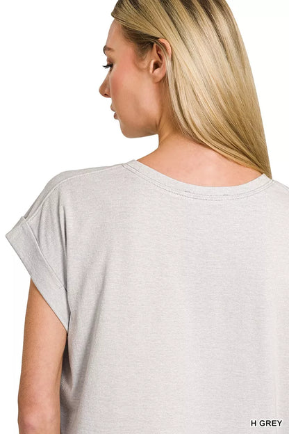 Sarah Express Women's American Flag T-Shirt - Patriotic Round Neck Short Sleeve Top