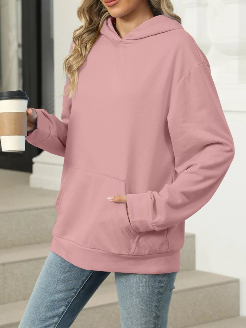 Sarah Express Women's Kangaroo Pocket Long Sleeve Hoodie