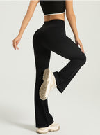 Sarah Express Women's High Waist Flared Yoga Pants Lifting Compression Leggings