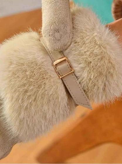 Sarah Express Women's Faux Fur Cuff Gloves - Cozy Winter Accessory