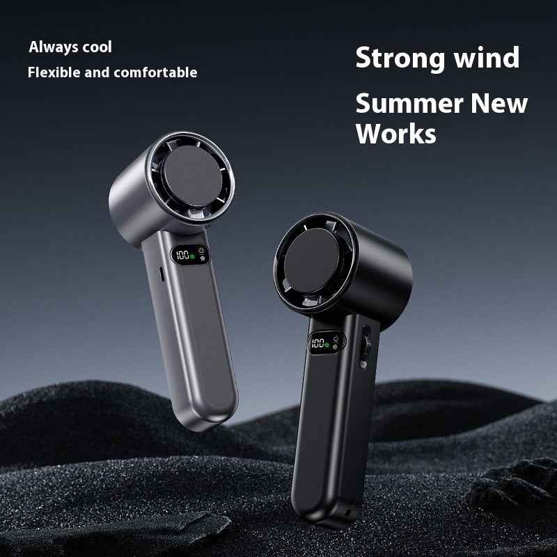 Sarah Express Portable Handheld Mini Fan - USB Rechargeable Cooling Fan with Brushless Motor