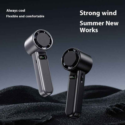 Sarah Express Portable Handheld Mini Fan - USB Rechargeable Cooling Fan with Brushless Motor