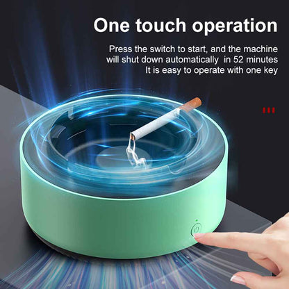 Sarah Express Smart Air Purifying Ashtray with Smoke Filter - Intelligent Electronic Cigarette Smoke Remover for Home & Office