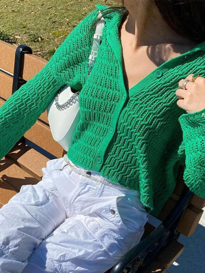 Sarah Express Women's Knit Button-Down Cardigan