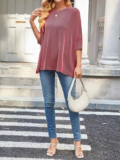 Sarah Express Women's Relaxed Fit Half Sleeve T-Shirt - Casual Oversized Tee