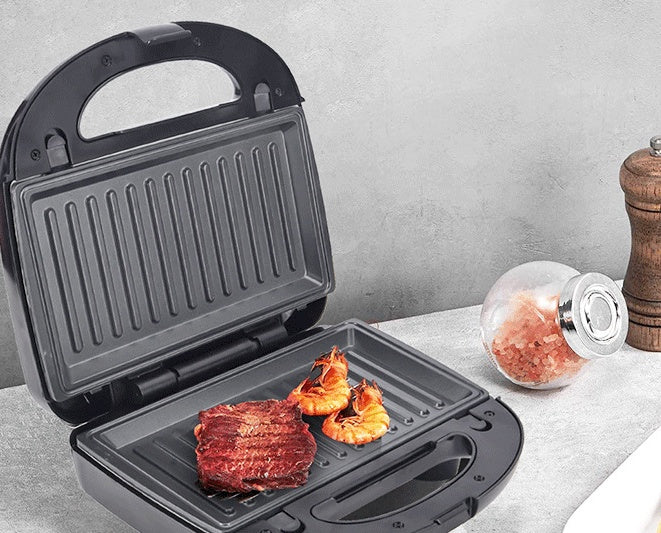 6-in-1 Waffle Maker Sandwich Grill Breakfast Maker with Detachable Plates