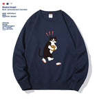 Sarah Express Women's Solid Color Graphic Print Hoodie Long Sleeve Casual Fall Winter Sweatshirt