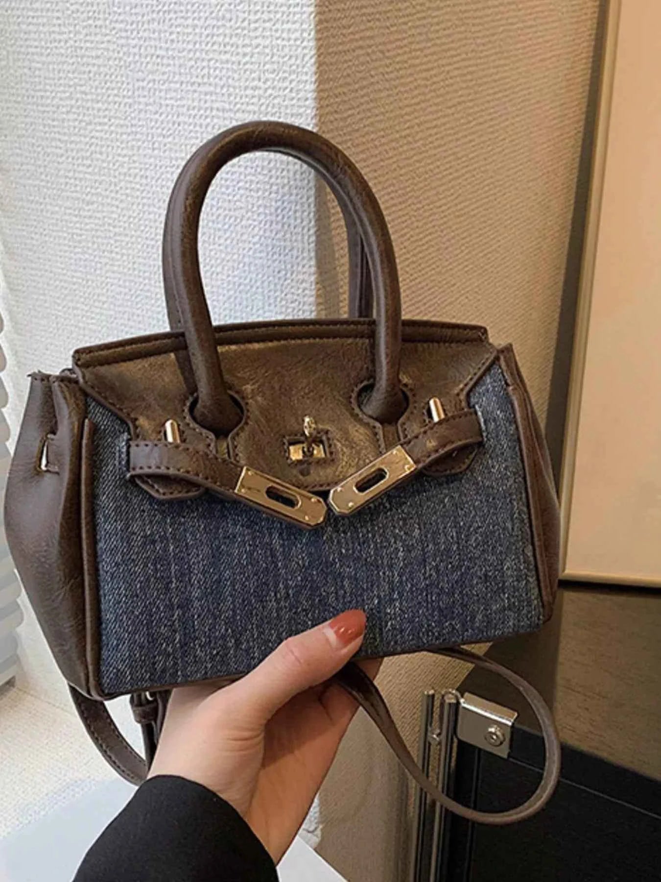 Top Handle Crossbody Bag