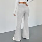 Sarah Express Women's Slim Fit Bootcut Trousers Viscose Blend Stretch Casual Pants
