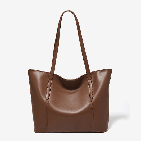 Sarah Express Women's Luxury Large-Capacity Leather Shoulder Bag | Urban Minimalist Tote