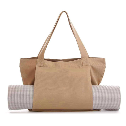 Sarah Express Women's Large Canvas Yoga Tote Bag – Shoulder & Handheld Organizer | Multiple Colors