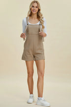 Sarah Express Women’s Plus Size Textured Sleeveless Romper Casual