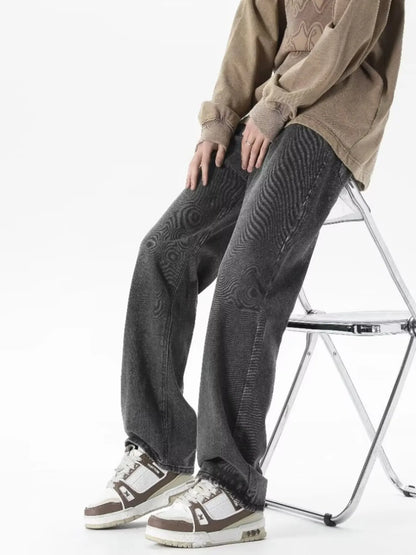 Sarah Express Women's Vintage Wash Loose Fit Jeans Plus Size