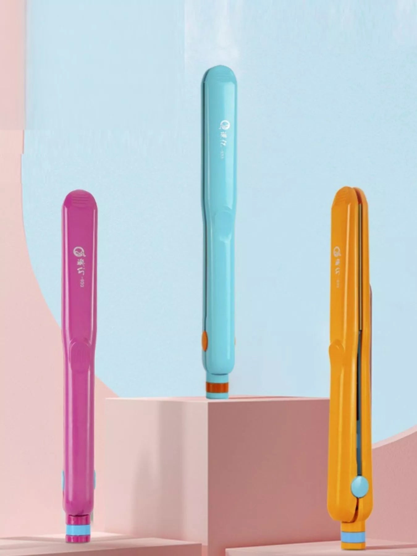 Sarah Express Adjustable Temperature Hair Straightener 2-in-1 Curling Iron Multi-Speed Styling Tool