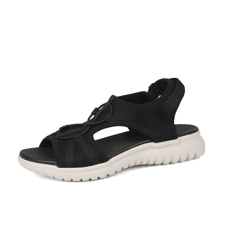 Sarah Express Breathable Platform Sports Sandals Black
