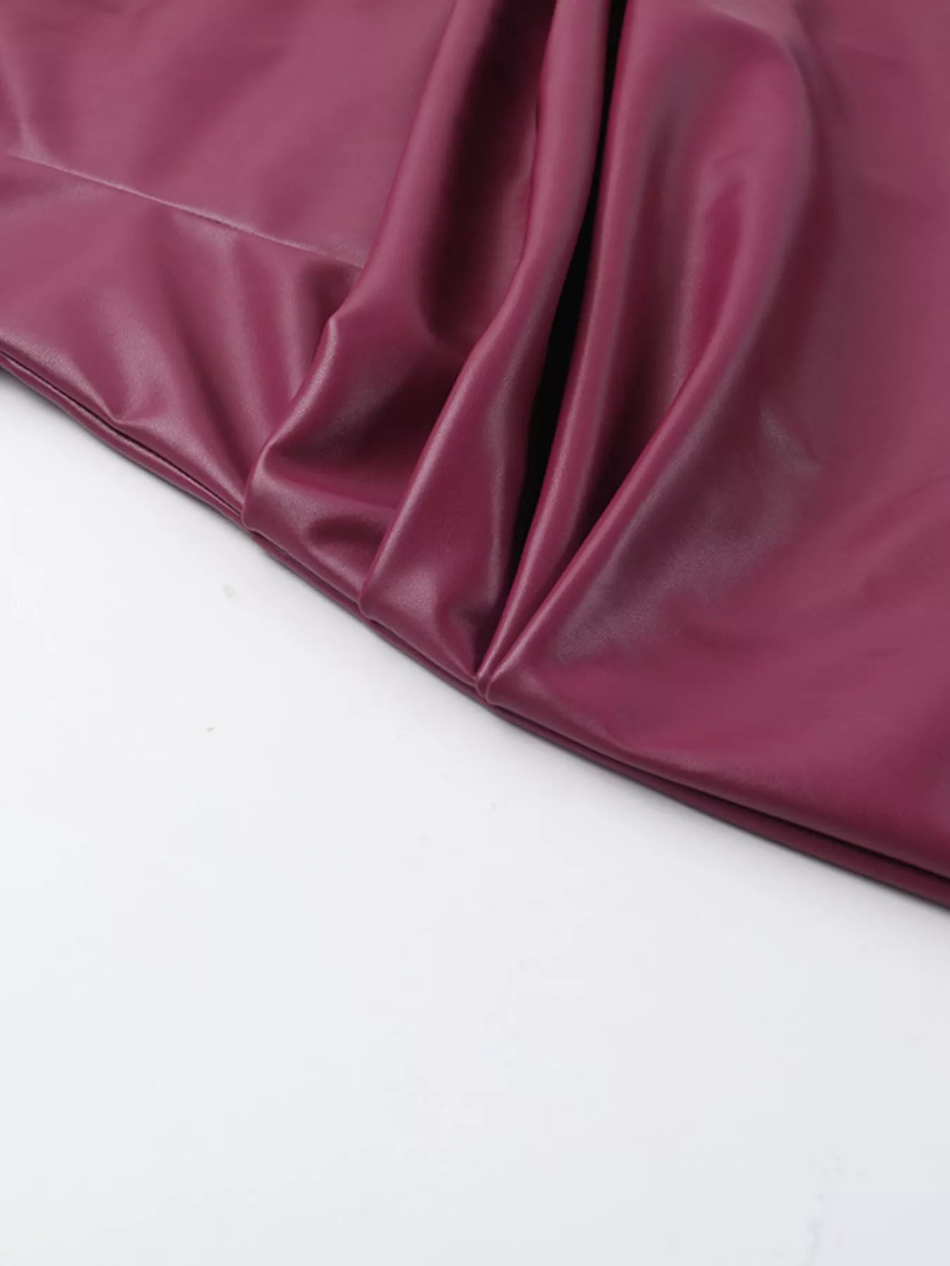 Sarah Express Women's Sleeveless Faux Leather Bodycon Maxi Dress with Back Lace Up