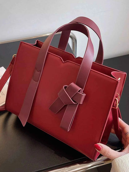 Sarah Express Women's Faux Leather Tote Bag - Medium PU Leather Shoulder Bag