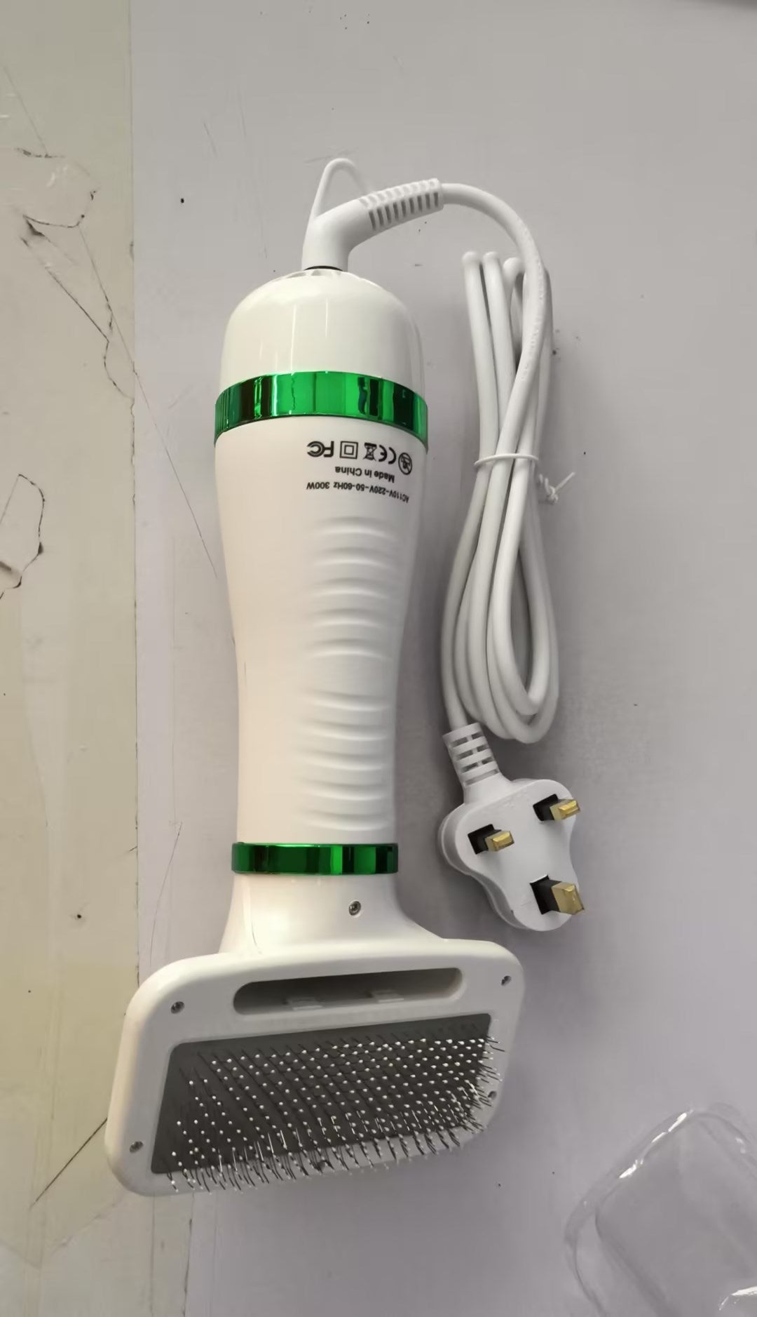 Sarah Express 2-in-1 Pet Hair Dryer Brush Comb for Dogs & Cats Green UK