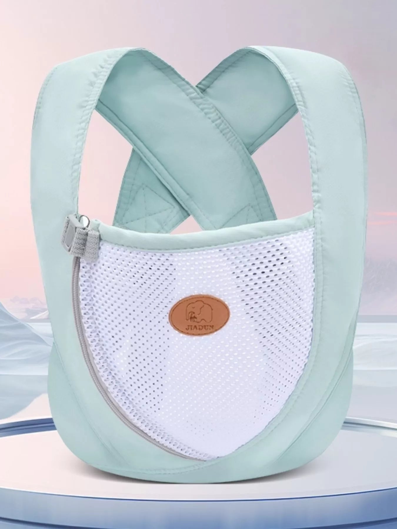 Sarah Express Women's Breathable Mesh Baby Wrap Light Green One Size