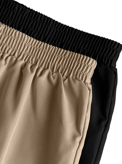 Sarah Express Women's 2 Piece Elastic Waist Cargo Pants Set