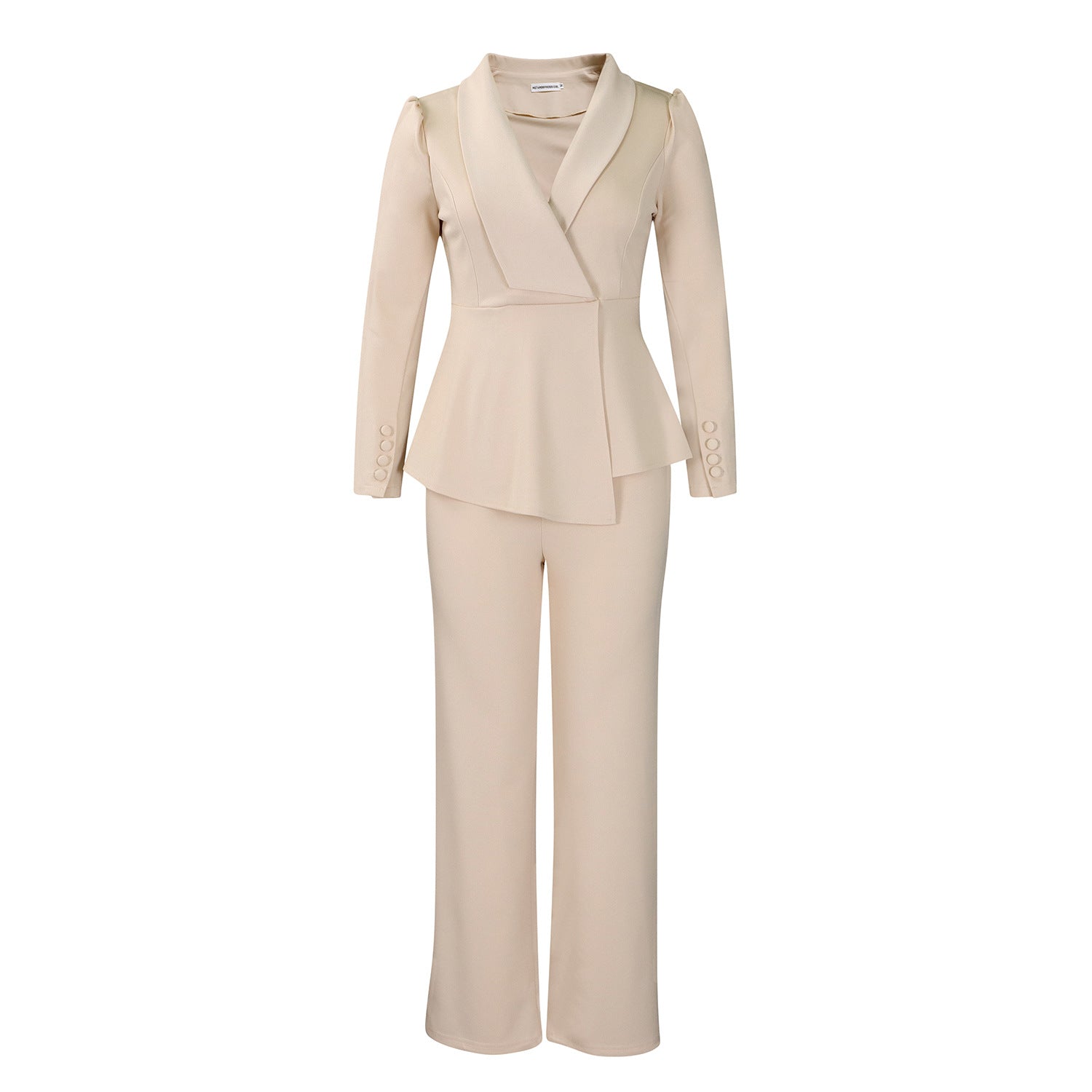 Women's Elegant Two-Piece Suit Set - Professional Blazer and Pants