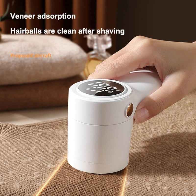 Sarah Express Electric Fabric Lint Remover - Smart LED Display USB Rechargeable Hairball Trimmer