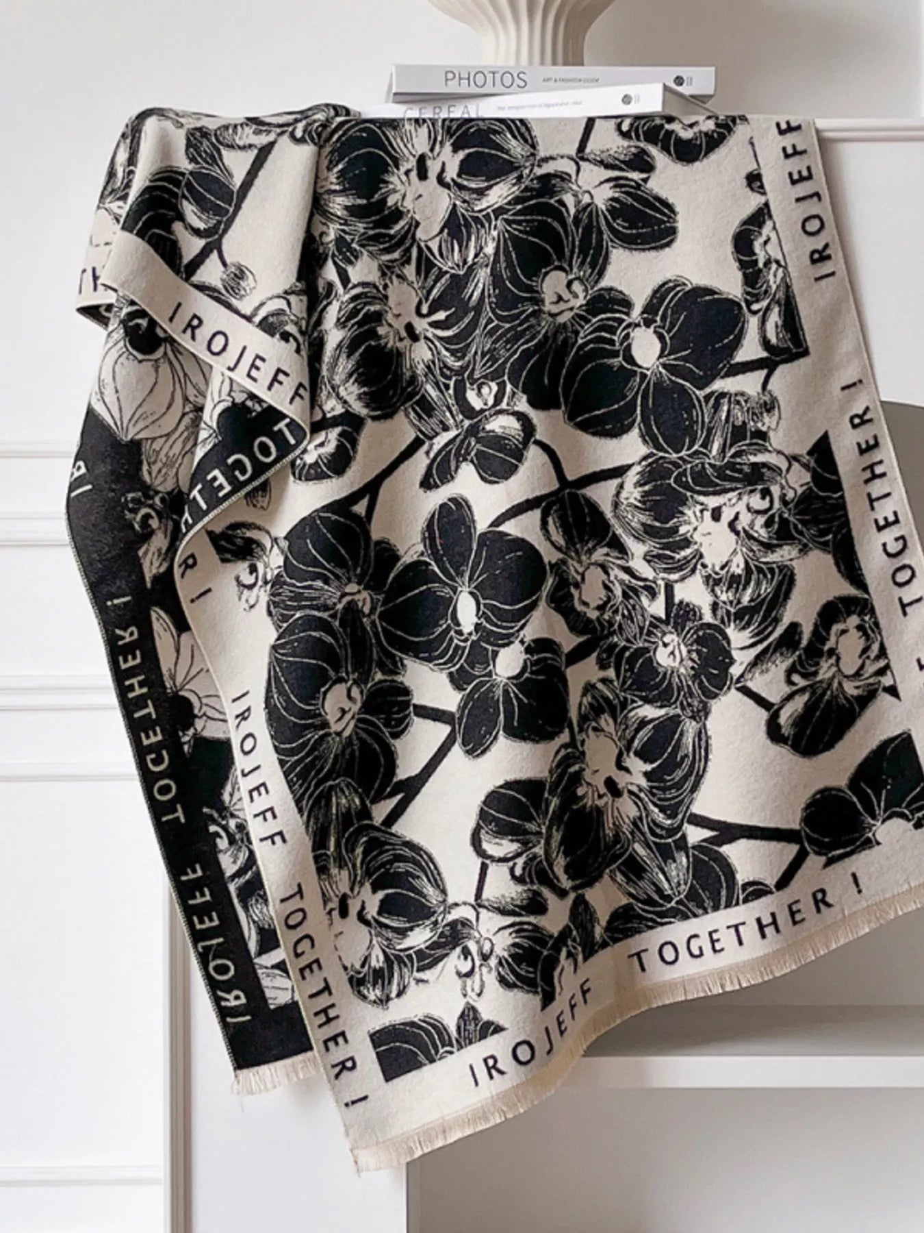 Sarah Express Women's Raw Hem Winter Scarf