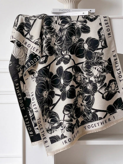 Sarah Express Women's Raw Hem Winter Scarf