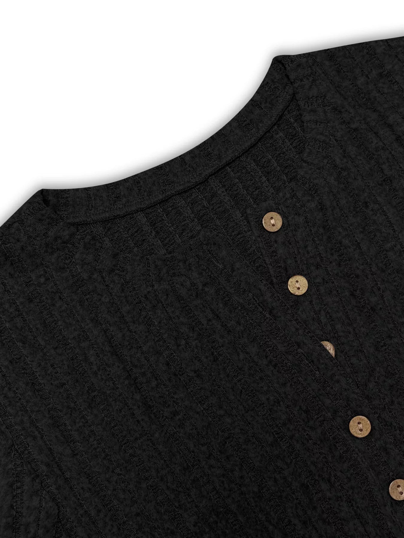 Sarah Express Women's Plus Size Ribbed Knit Button Front Top and Pants Set