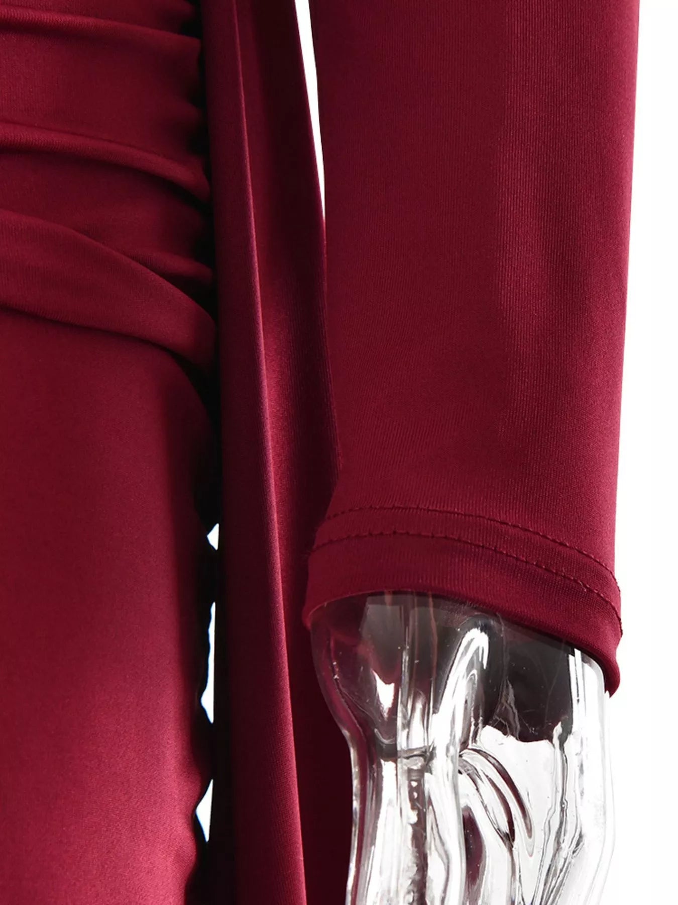 Sarah Express Women's One-Shoulder Ruched Maxi Dress