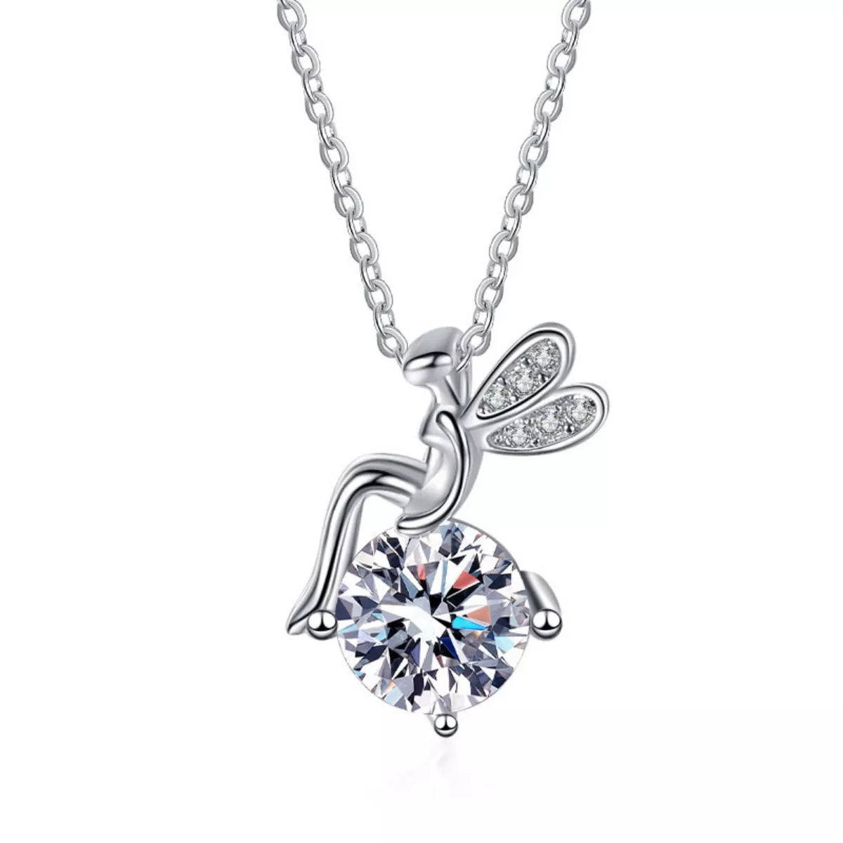 Sarah Express Women's 1 Carat Moissanite Pendant Necklace