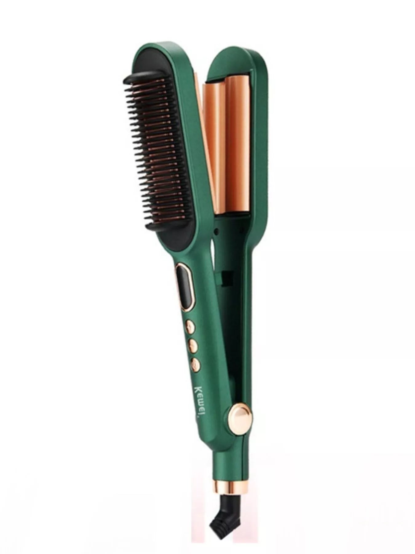 Sarah Express 2-in-1 Hair Straightening Curling Comb Portable