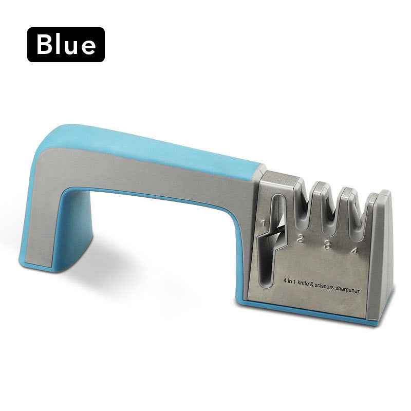 Sarah Express Professional Knife Sharpener - 3-Stage Blade Sharpening Tool for Kitchen Knives Blue