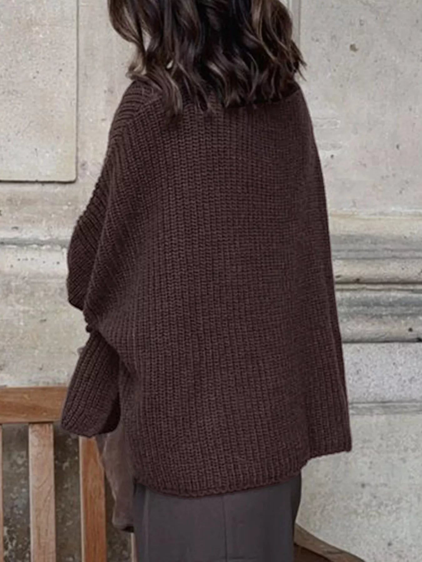 Sarah Express Women's Chunky Knit Button-Down Cardigan